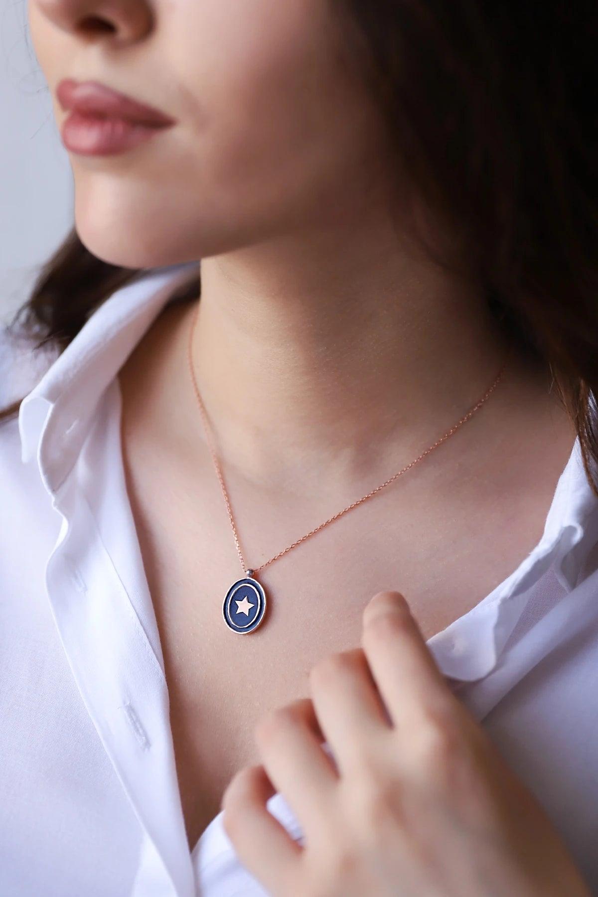 Star Necklace 925 Sterling Silver - Phosira Jewelry