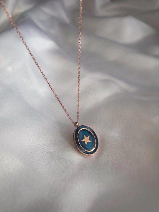 Star Necklace 925 Sterling Silver - Phosira Jewelry