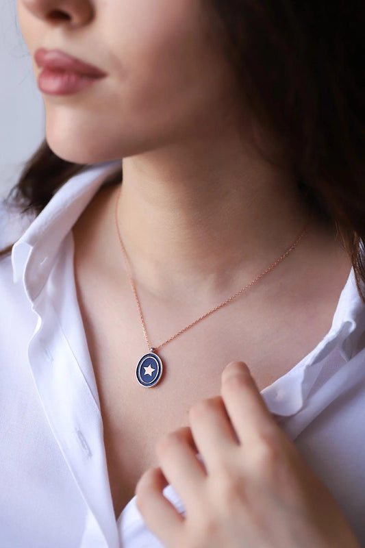Star Necklace 925 Sterling Silver - Phosira Jewelry