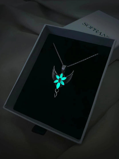 Night Shining Angel Necklace Evening Star Arwen Evenstar Necklace 925 Sterling Silver - Phosira Jewelry